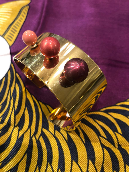 Bracelet en métal et boules en email - Sipora - Abysse Galerie Boutique Morges